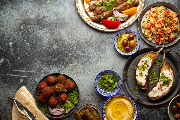 Mesa de cena de Oriente Medio — Foto de Stock