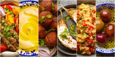 Arap yemek kolajı