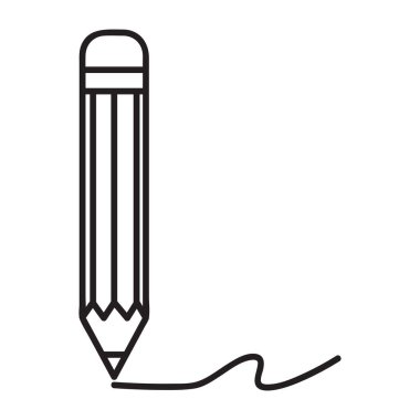 Kalem düz simge. Web tasarımı ya da mobil uygulama için mezuniyetin tek bir yüksek kaliteli taslak sembolü. Tasarım logosu, ziyaret kartı vb. için ince çizgili eğitim işaretleri. Okulun ana hatları..