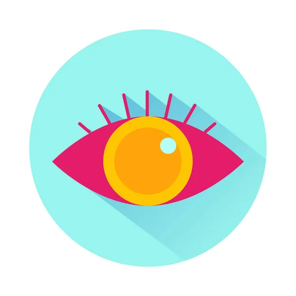Flat Icon Eye Single High Quality Flat Symbol Eye Web — Stockfoto