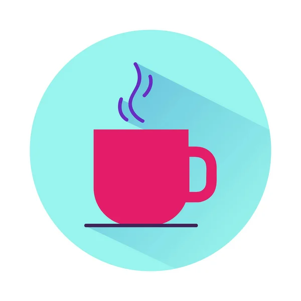 Кофе Плоской Иконой Один Высококачественный Плоский Символ Чашки Кофе Веб — стоковое фото
