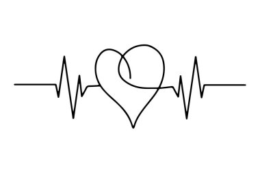 Kalp sembolü, kardiyoloji, tıbbi nabız, ECG, EKG tasarımı, sağlık hizmeti klibi çizelgesi, sağlık izleme, dijital kalp atışı grafikleri