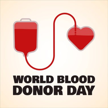 Dünya kan bağışı günü vektörü, 14 Haziran. Kan bağışı gününün anısına bu tasarım poster ve afiş olarak kullanılabilir..