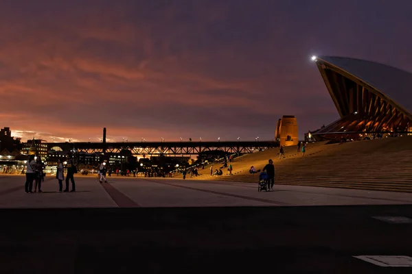 2016 Sydney Opera House Sydney Austrália Pôr Sol — Fotografia de Stock