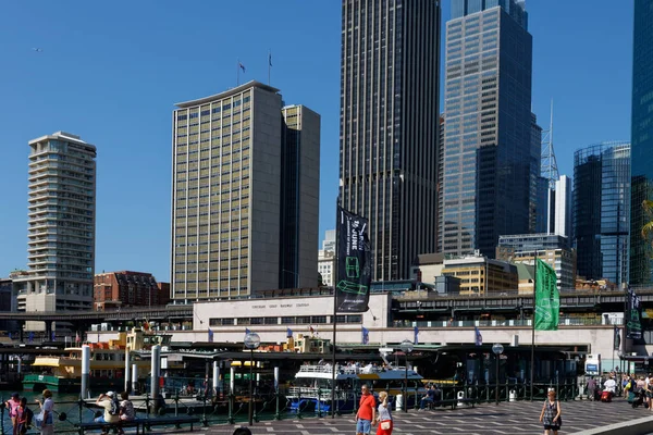 2016 Circular Quay Sydney Lugar Popular Tanto Para Los Lugareños —  Fotos de Stock