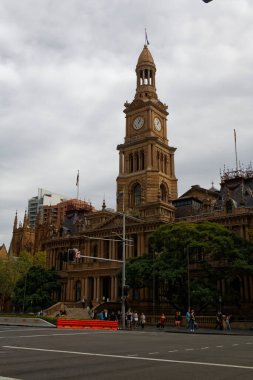 Sydney, NSW, Avustralya-3 Mayıs 2016: Tarihi Belediye Binası.