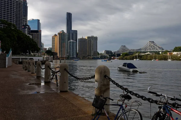 Brisbane Qsl Australia Maggio 2016 Lungomare Del Fiume Brisbane Vicino — Foto Stock