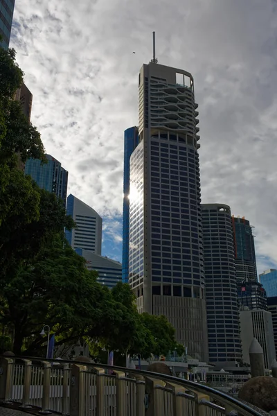 Brisbane Qld Australia May 2016 Waterfront River Brisbane Eagle Street — Stock Photo, Image