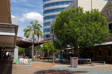 Darwin, NT, Avustralya - 16 / 4 / 2016: Darwin 'in modern merkezi, Avustralya' nın 