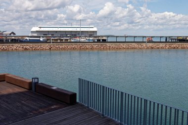 Darwin, NT, Avustralya - 16 / 4 / 2016: Stokes Hill konutları.