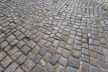 Eski kaldırımlı kaldırım taşı