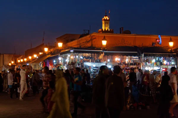 Marrakesh Morocco 2013 Jemma Fna Square Peak Commerce — 스톡 사진