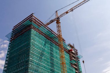 En yeni ofis kompleksinin inşaat alanı