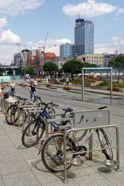 Ağustos 2020 'de Katowice Pazar Meydanı.