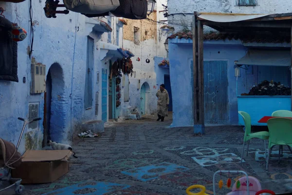 Священный Город Шефшауэн Chouen Chawen Xaouen Blue City Morocco 2013 — стоковое фото