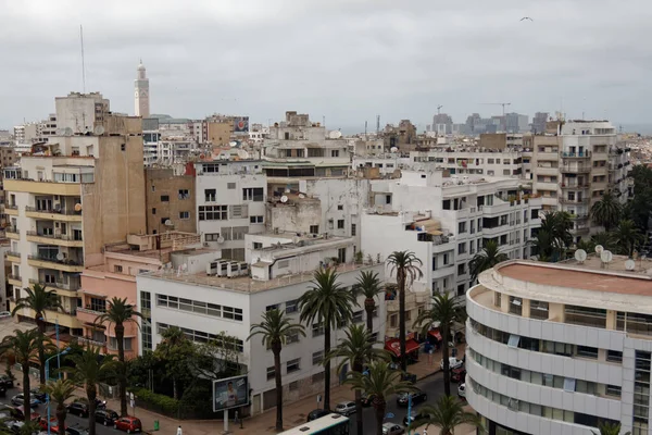 모로코에서 도시이자 수도인 카사블랑카의 꼭대기 2013 — 스톡 사진