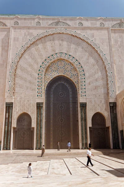 Moschea Hassan Casablanca Più Grande Città Capitale Commerciale Del Marocco — Foto Stock