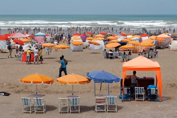 Beach District Casablanca Největší Město Obchodní Kapitál Maroka 2013 — Stock fotografie