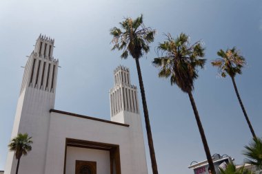 Rabat, Fas - 13 / 06 / 2013: St. Peter Katedrali - Adrien Laforgue tarafından tasarlanan Rabat şehir merkezindeki bir sanat deco binası, 1921 yılında açıldı..