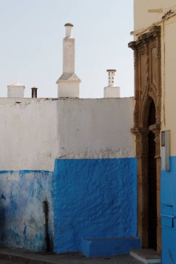 Rabat, Fas - 13 / 06 / 2014: Udayas 'lı Kasbah - Rabat' ta popüler bir turizm beldesi.