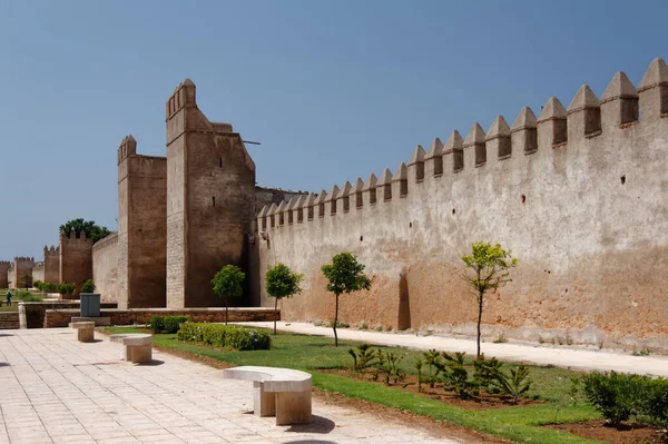 Τοίχοι Πώλησης Ένα Προάστιο Του Ραμπάτ Μαρόκο — Φωτογραφία Αρχείου