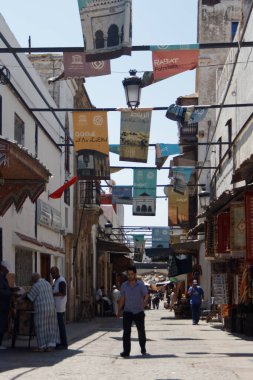 Rabat, Fas - 13 / 06 / 2013: Medina ve Çarşı.