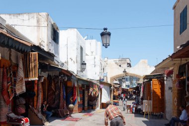 Rabat, Fas - 13 / 06 / 2013: Medina ve Çarşı.