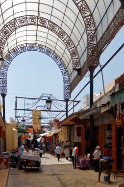 Rabat, Fas - 13 / 06 / 2013: Medina ve Çarşı.