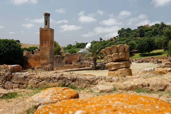 Rabat Marocco 2013 Chellah Shalla Una Necropoli Musulmana Fortificata Medievale — Foto Stock