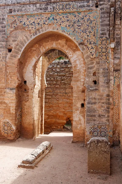 Rabat Marocco 2013 Chellah Shalla Una Necropoli Musulmana Fortificata Medievale — Foto Stock