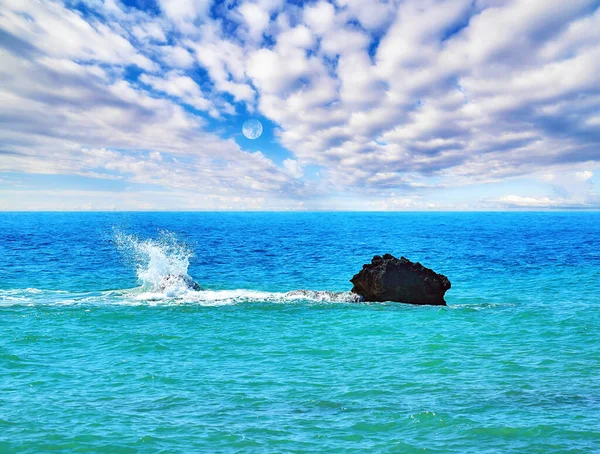 Berühmte Blaue Smaragdgrüne Meeresbucht Der Nähe Des Geburtsortes Der Aphrodite — Stockfoto