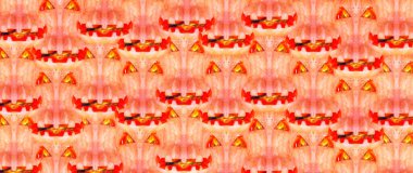 Alevli turuncu balkabağından Cadılar Bayramı için kusursuz desen