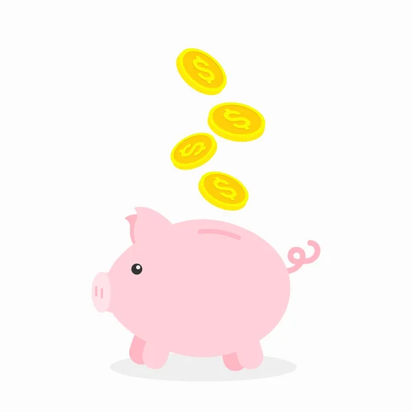 Piggy bank vector — Stock Vector