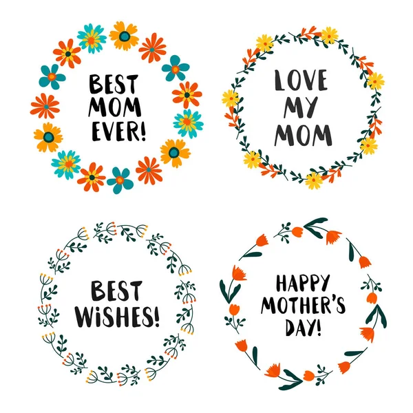 Mothers day set — Stock Vector