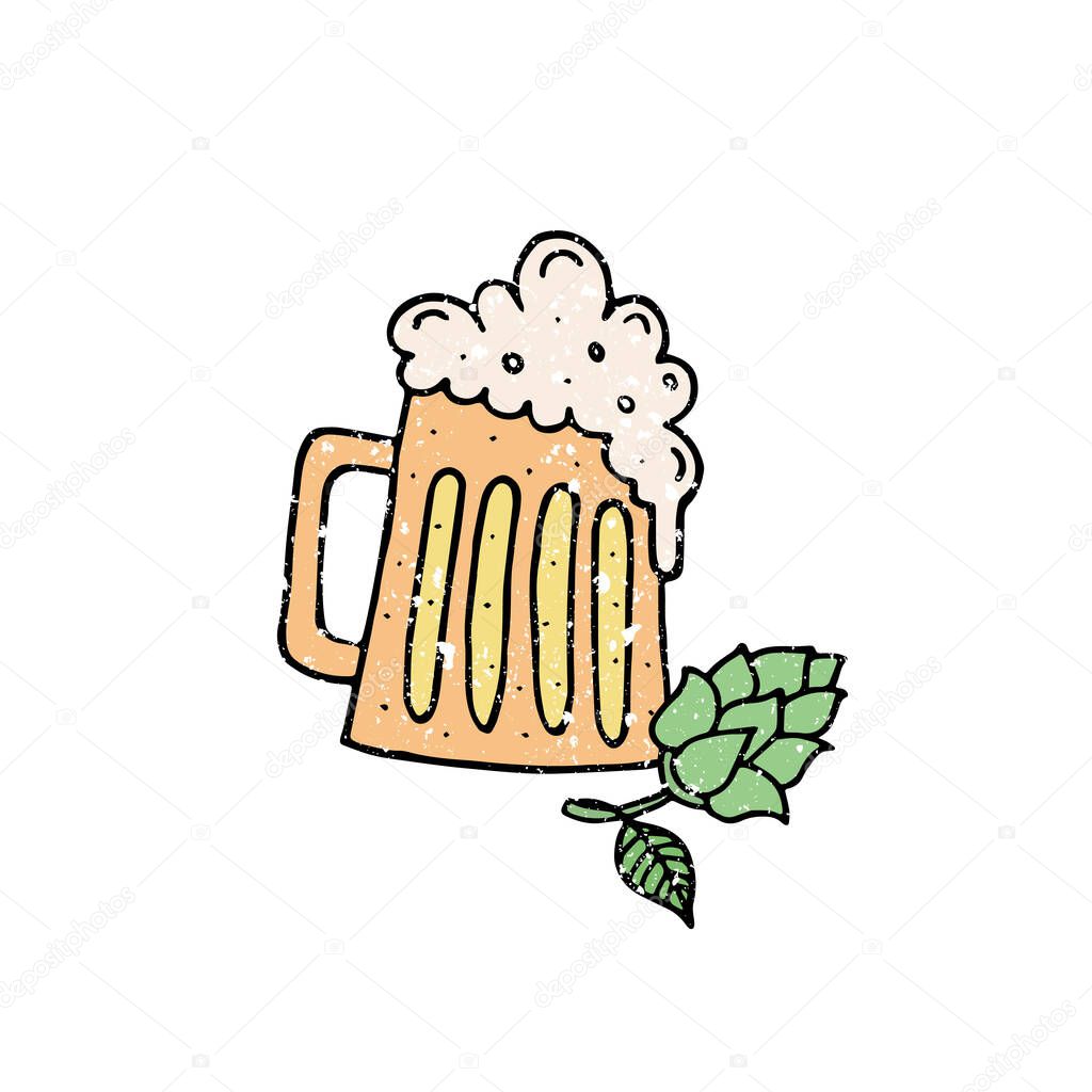 Oktoberfest Card Illustration Beer Festival Design Elements German Beer Symbols Isolated On White Background Premium Vector In Adobe Illustrator Ai Ai Format Encapsulated Postscript Eps Eps Format