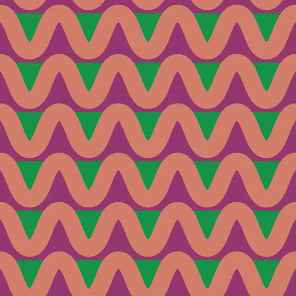 Vector seamless zig zag chevron pattern in bold colors. Perfect for scrapbooking, wallpaper and fabric. — Stock Vector