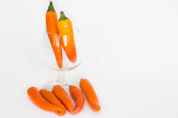 Оранжевый Горячий Чили Стекле — стоковое фото