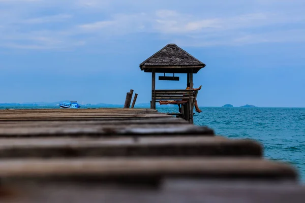 Pavillon Und Holz Jatty Koh Samet Thailand — Stockfoto