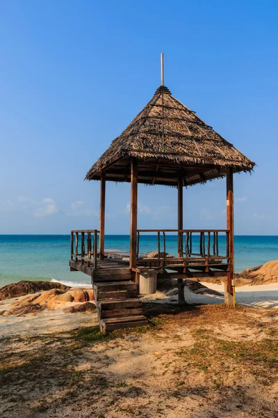 Gazebo Legno Koh Mon Nork Thailandia — Foto Stock