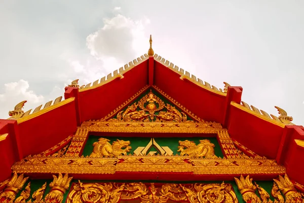 Aus Nächster Nähe Thailändische Architektur Pavillondach Sra Keaw Provinz Thailand — Stockfoto
