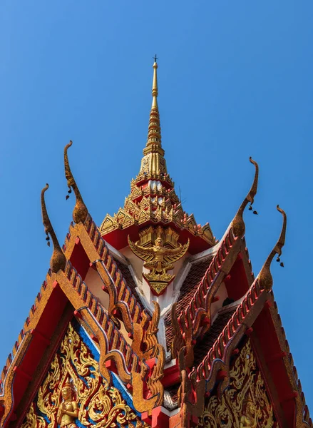 Thailändische Buddhistische Tempeldach Detail Thailand — Stockfoto