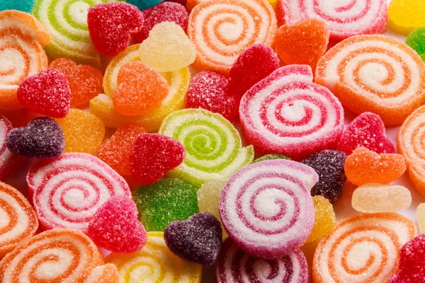 Colorful of jelly candy background