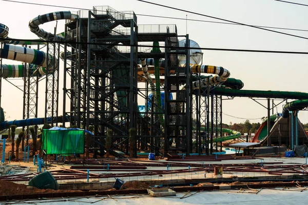 Water park under construction in Thailand