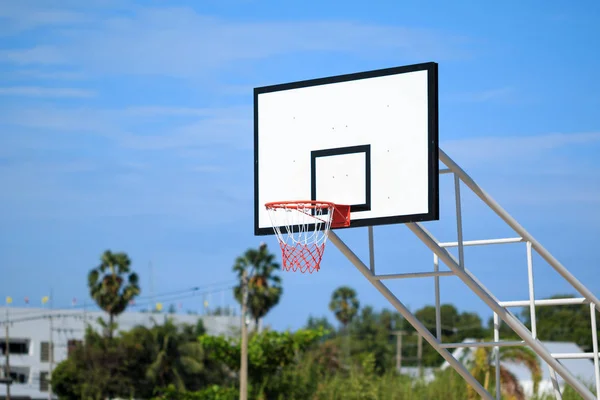 Basquete Aro Stand Parque Infantil Parque — Fotografia de Stock