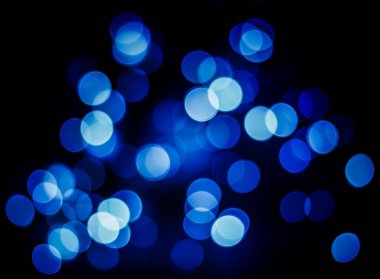 Soyut mavi bokeh arkaplanı