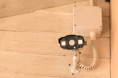 Duvardaki gözetim kameralarının görüntüsünü kapat