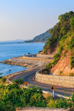 Chalerm Burapha Chonlathit karayolu bak Noen Nangphaya görünümü noktadan sonra Chanthaburi, Tayland