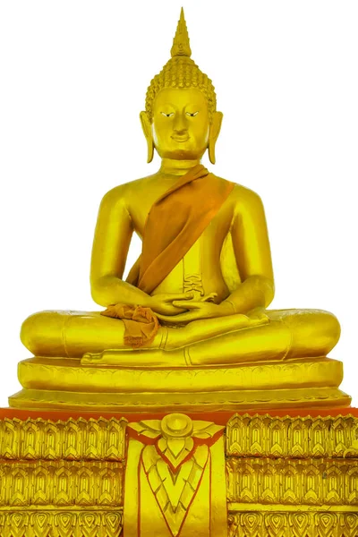 Posąg Buddy izolowane na białym tle — Zdjęcie stockowe