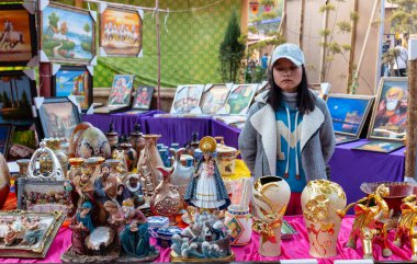 Surajkund Zanaat Fuarı, halk sanatı. Kadın, Afrikalı sanatçı