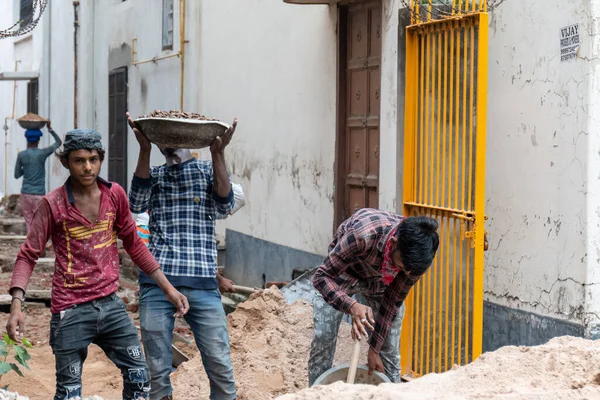 Ghaziabad Uttar Pradesh India June 2020 Молодий Індійський Чоловік Працює — стокове фото